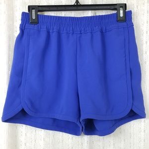 J. Crew Colbalt Blue Dressy Track Shorts Elastic Waist Size 4